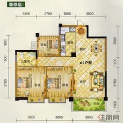 【A1户型】2室2厅1卫1厨2阳台