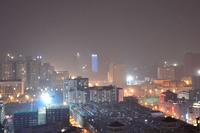 都市绿洲放眼城市的夜景