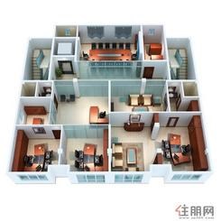 【3F户型透视图】