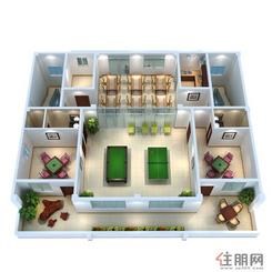 【7F户型透视图】