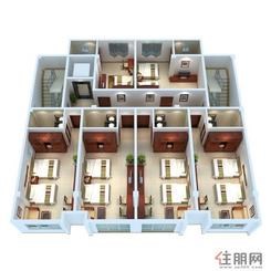 【4、5、6F户型透视图】