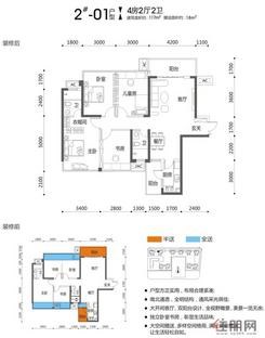 【2#楼01户型】4室2厅2卫1厨2阳台