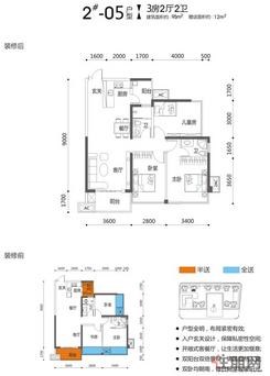 【2#楼05户型】3室2厅2卫1厨2阳台