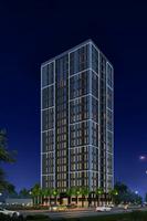 沿街夜景效果图