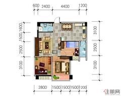 【C3户型】3室2厅1卫1厨1阳台