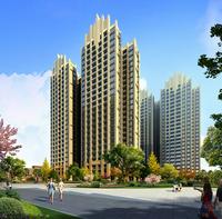 美兰国际城内廷透视图