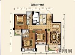 【三房两厅两卫】3室2厅1卫1厨2阳台