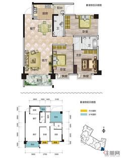 【2#楼D6户型】3室2厅2卫1厨2阳台