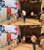 小业主认真学习中华武术