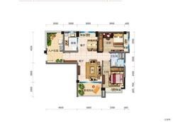 【 Y035两室两厅一卫】2室2厅1卫1厨2阳台