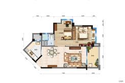 【 Y035 两室两厅一卫】2室2厅1卫1厨1阳台