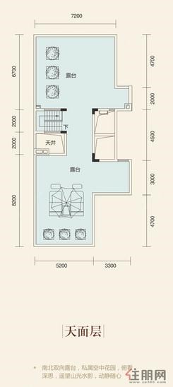 【A16号楼303户型天面层】8室4厅3卫1厨3阳台