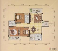 【6#A户型】3室2厅2卫1厨3阳台