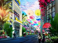 美兰国际城新售楼部风情街