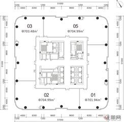 【A塔53-61层701-704.99㎡】