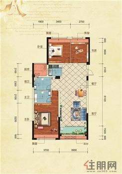 【A1】3室2厅2卫1厨1阳台