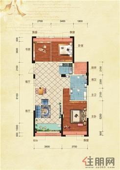 【A2】3室2厅2卫1厨1阳台