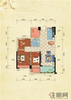【B1】3室2厅2卫1厨1阳台