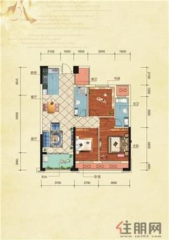 【C1】3室2厅2卫1厨1阳台
