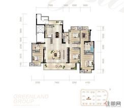 【海珀·璞晖228平米户型】5室2厅3卫1厨1阳台