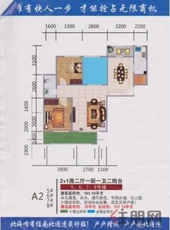 【A1】2室2厅1卫1厨2阳台