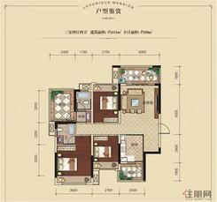 【111㎡户型图】3室2厅2卫1厨2阳台
