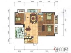 【E4户型110㎡(建面)】3室2厅2卫1厨2阳台