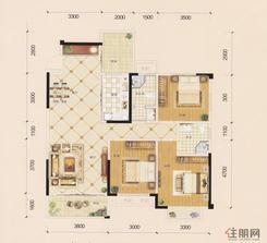 【D1户型】3室2厅2卫1厨2阳台
