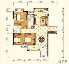【D3户型】3室2厅2卫1厨2阳台