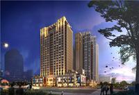 03--办公楼低点夜景灯光效果图