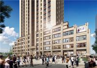 办公楼商业裙楼外观设计背立面