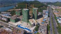 10.13 120米高空航拍下的古亭春晓施工工地