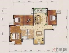 【12#D户型】4室2厅2卫1厨1阳台