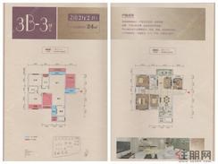 【13#楼3B-3户型】2室2厅2卫1厨2阳台
