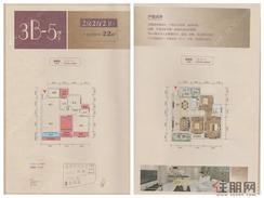 【15#楼3B-5户型】2室2厅2卫1厨2阳台