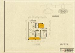 【2#楼A2户型】3室2厅2卫1厨1阳台