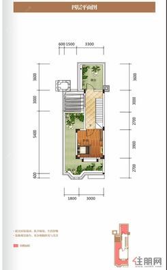 【联排别墅B户型 / 四房二厅四卫 四层 】4室2厅4卫1厨