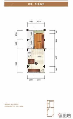 【联排别墅A户型 / 五房三厅四卫负一层】5室3厅4卫1厨