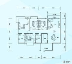 【B#C#B1户型】4室2厅2卫1厨2阳台