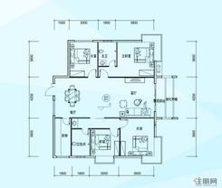 【B#C#B3户型】4室2厅2卫1厨1阳台
