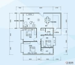 【B#C#B4户型】3室2厅2卫1厨