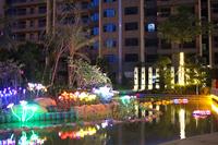 夜晚的南兴乾隆苑小区实景