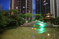 夜晚的南兴乾隆苑小区实景