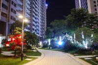 夜晚的南兴乾隆苑小区实景