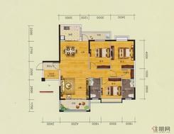 【桃园世家2#A户型】3室2厅2卫1厨2阳台