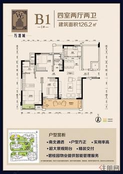 【1#B1户型】4室2厅2卫1厨1阳台