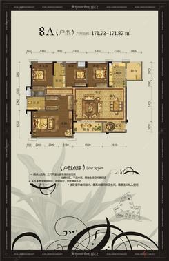 【8A户型】4室2厅2卫1厨2阳台
