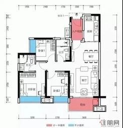 【88平米 3房2厅2卫】3室2厅2卫1厨1阳台