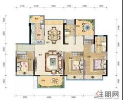 【建筑面积约126㎡ 三房二厅二卫】3室2厅2卫1厨1阳台