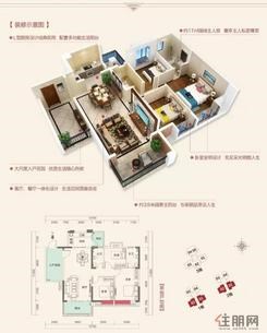 【建筑面积：约117㎡】3室2厅2卫1厨2阳台